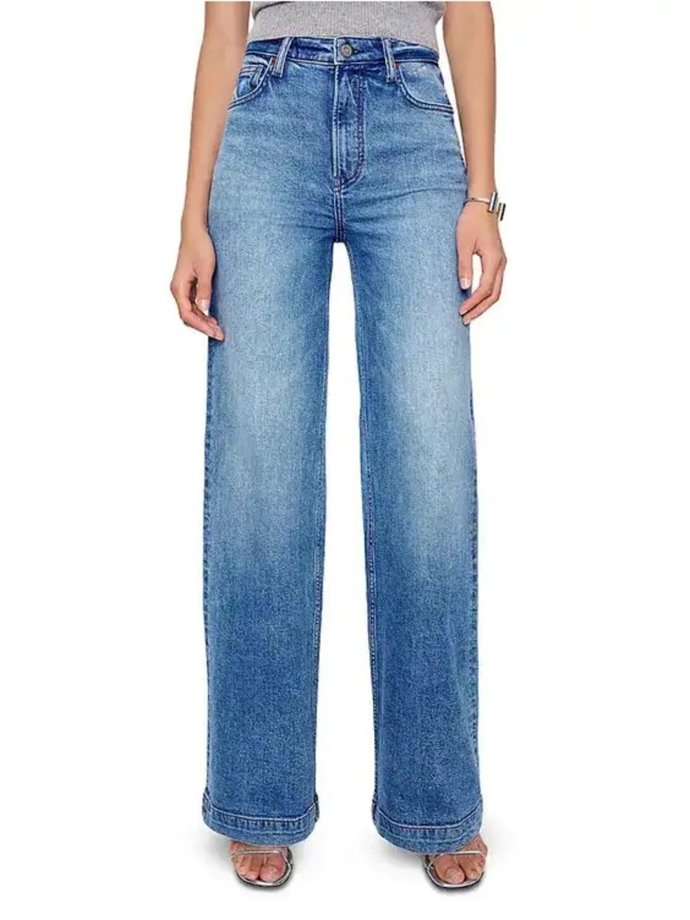 Reformation Bex Super Stretch High Rise Wide Leg Jeans Sz 30